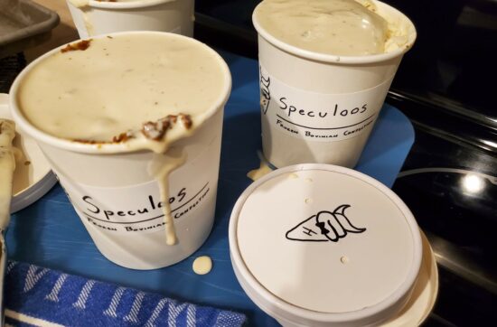ice cream in pint cartons